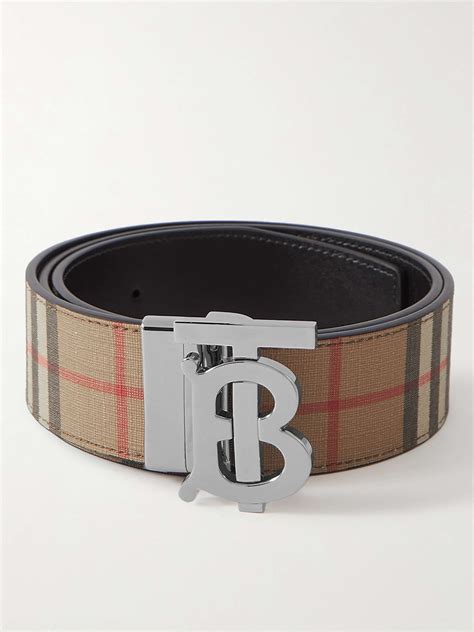 burberry george leather belt|authentic burberry belt.